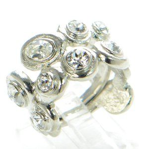 Oscar de la Renta Crystal Gumdrop Double Ring